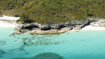 Beach on Berry Islands, Bahamas