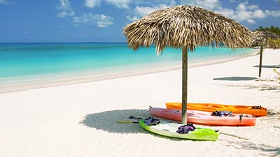 Beach on Cat Island, Bahamas