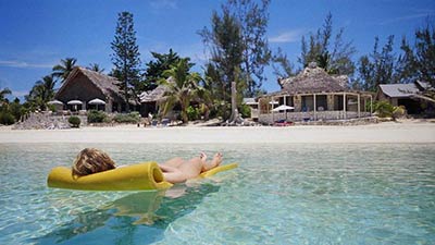 Relaxing on Cat Island, Bahamas