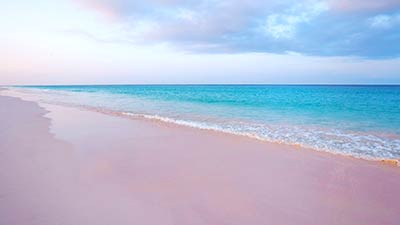 Pink Beach on Eleuthera, Bahamas