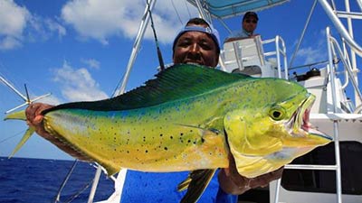 Fishing off Long Island, Bahamas