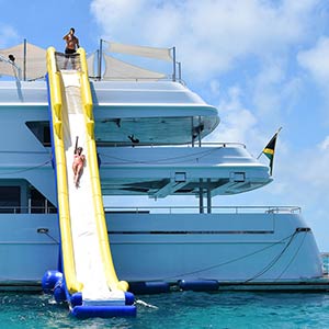 Inflatable slide