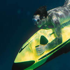 Underwater exploring using a Seabob