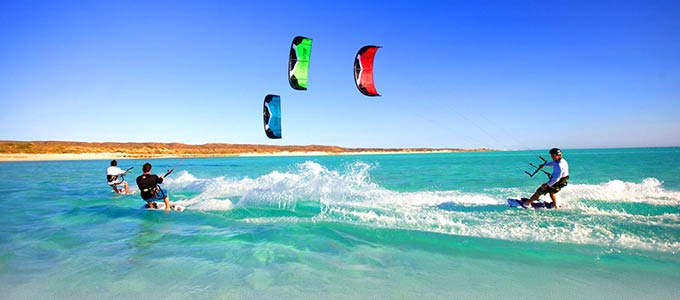 Kite surfing